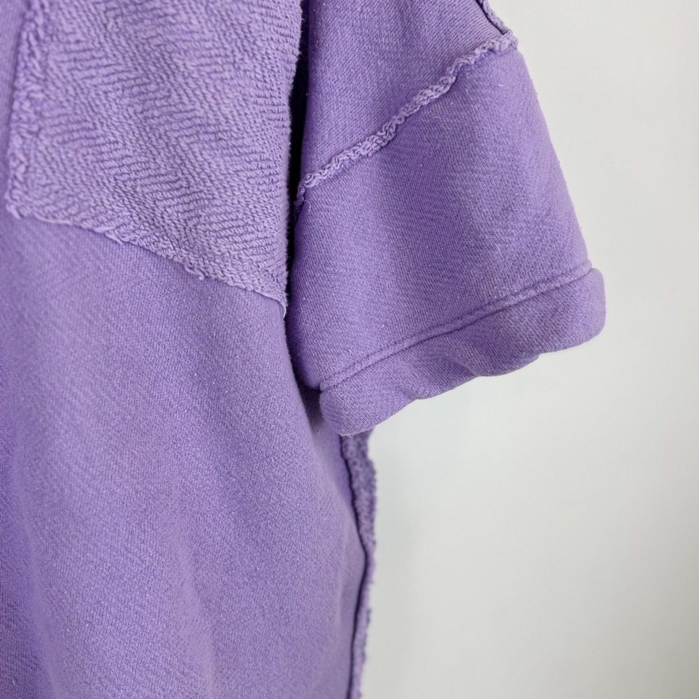 Free People FP Beach Lavender Terry Oversized Pullover Sweatshirt Beach Cover XS - Picture 12 of 16